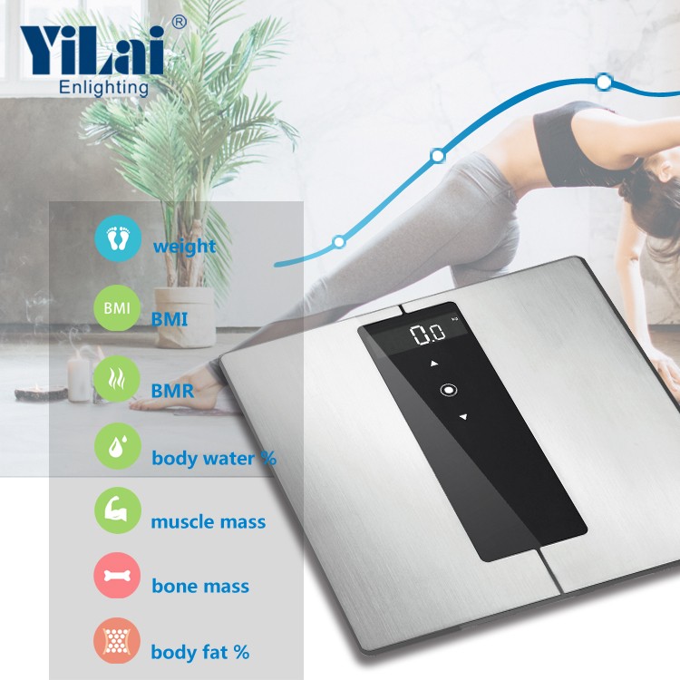 Stainless steel platform body composition BMI scale body fat measurement scale - Image 2
