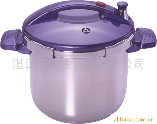 Stainless Steel Pressure Cooker with Locking Lid