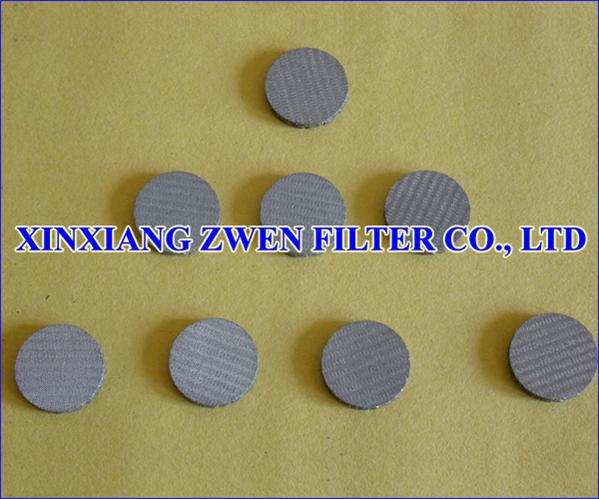 Stainless Steel Sintered Filter Disc