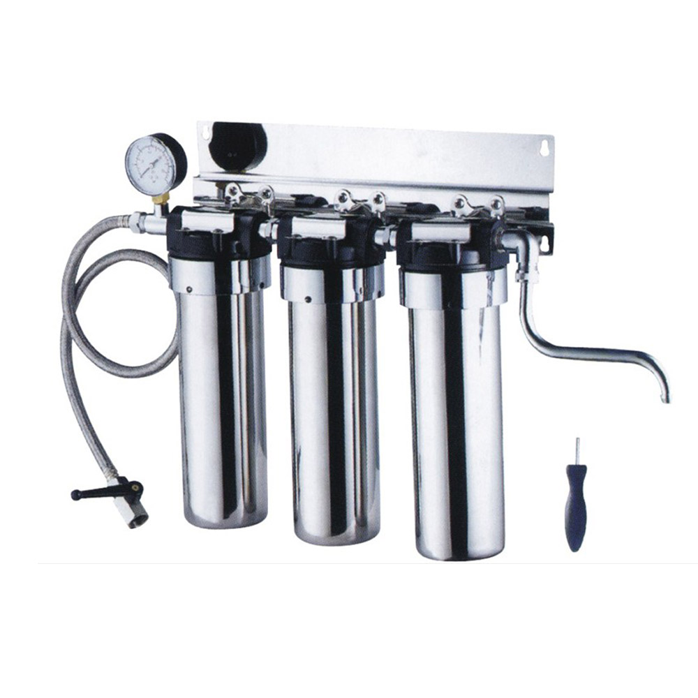 Triple Stage Stainless Steel Under Sink Water Filter