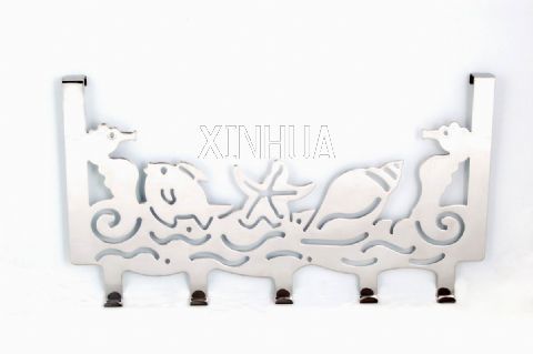 Over-the-Door Hook Rack with Sea Life Design