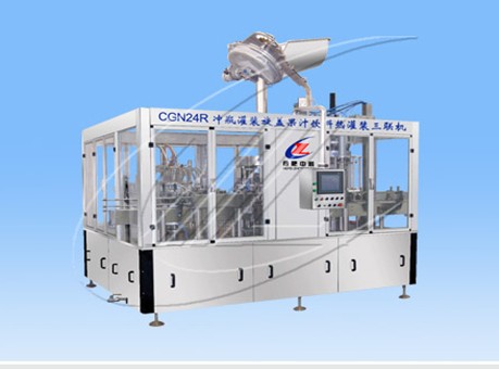 Three-in-One Bottle Rinsing, Filling, and Capping Machine