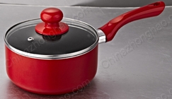 stamping non-stick red saucepan ZH-171 - Image 4