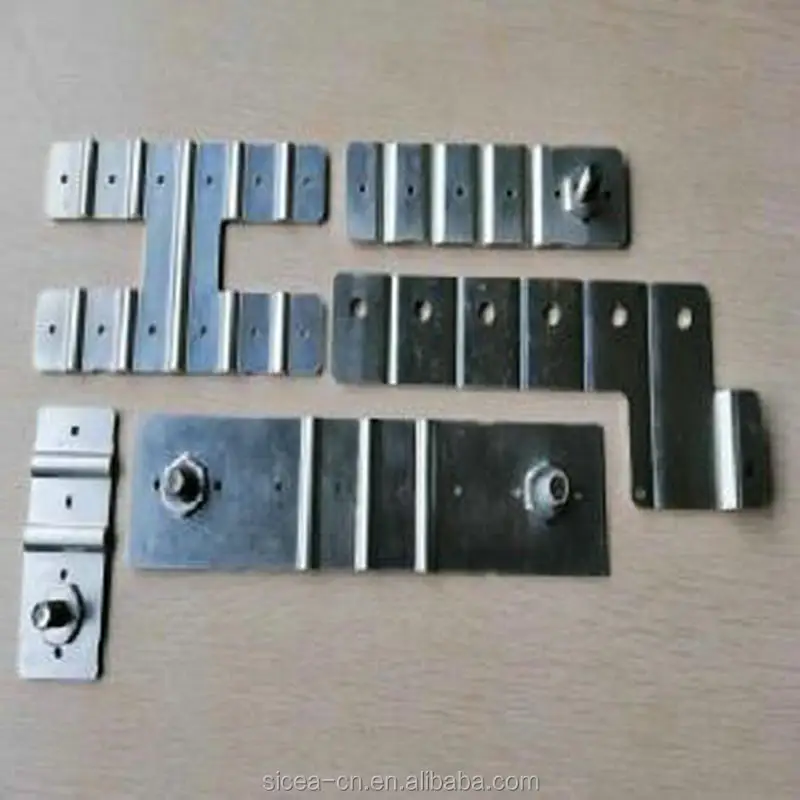 Precision metal stamping and punching parts with flat and formed sections