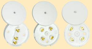 Circular Hinged Junction Box with Terminals
