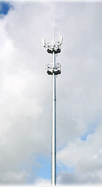 Galvanized Steel Communication Equipment Mounting Pole