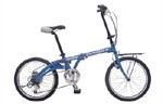 20-Inch Folding Bicycle with Multi-Speed Drivetrain