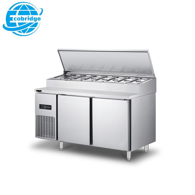 Static Fan Air Cooling Chiller Restaurant Pizza Table Refrigerator Freezer - Image 3