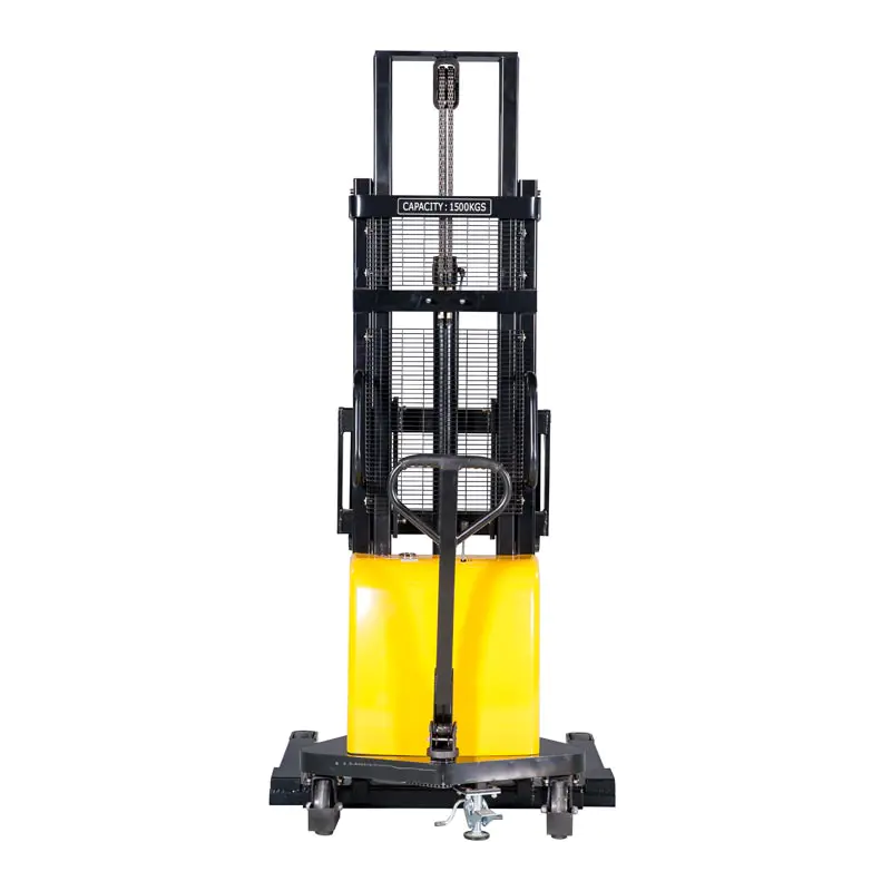 Staxx Manual Semi Electric Straddle Pallet Stacker - Image 3