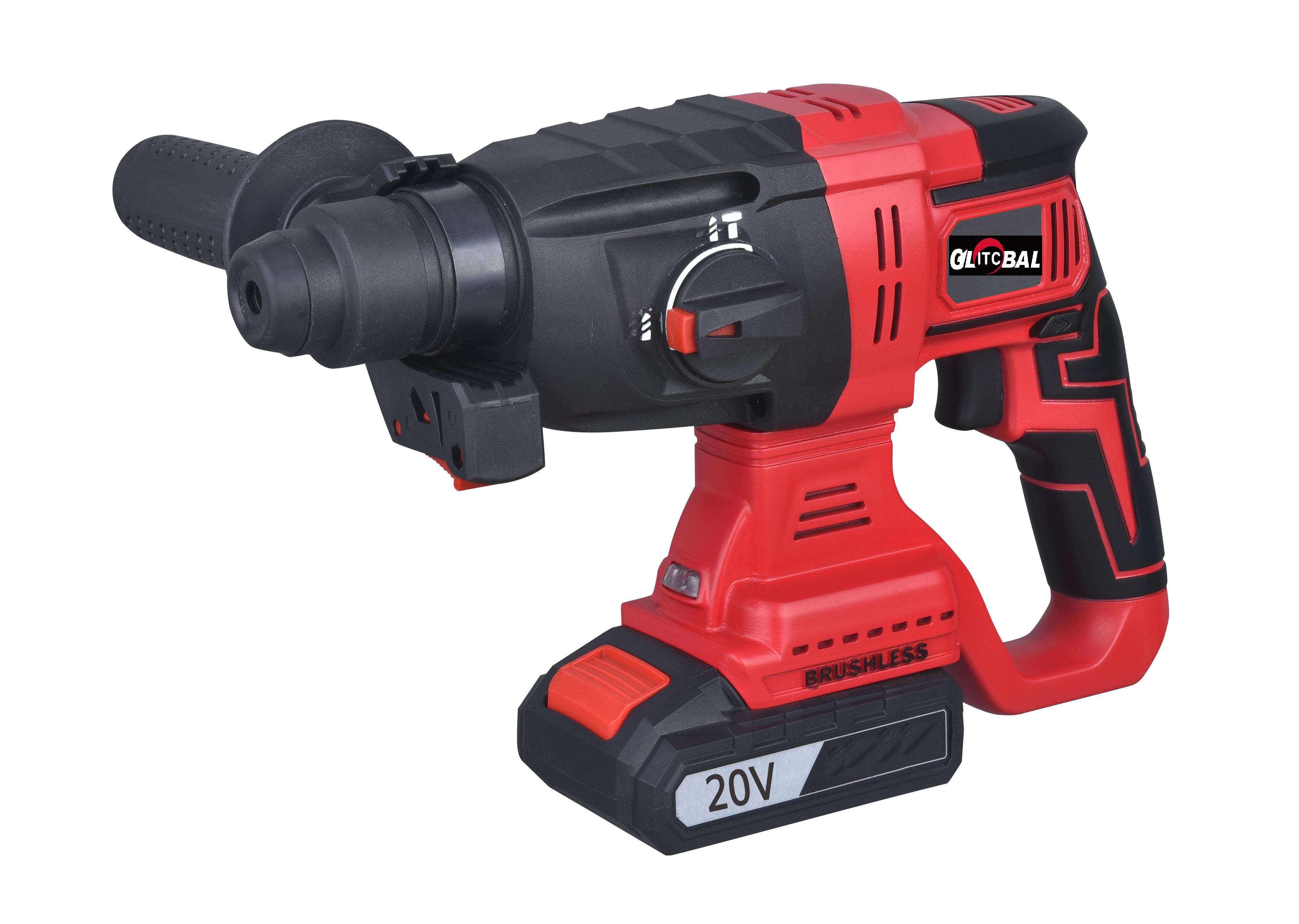 Full set of the cordless rotary hammer kit