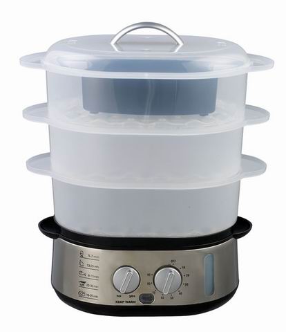 Multi-Tier Electric Food Steamer with Timer