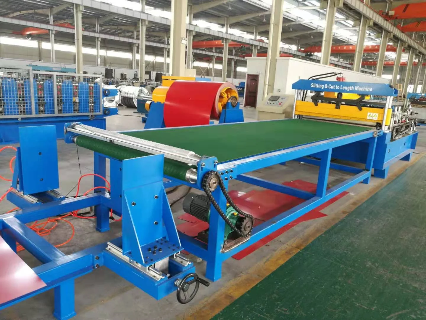 Automated steel coil processing production line