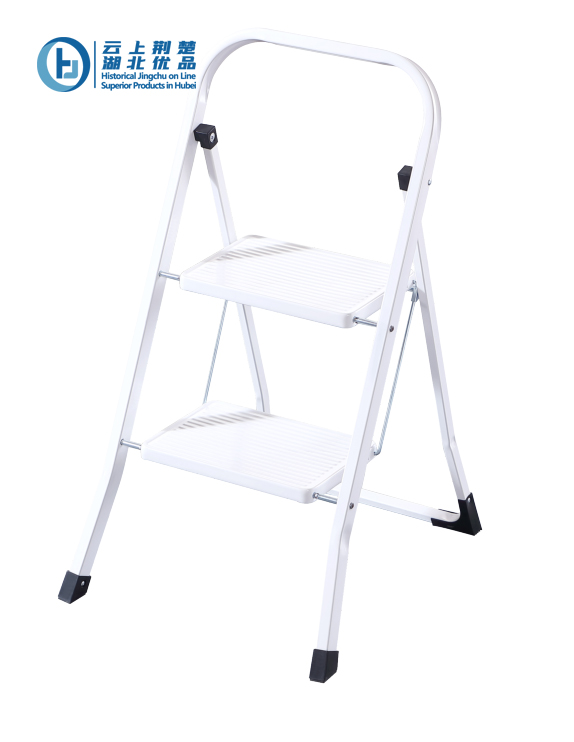 Folding Steel Step Stool with Non-Slip Steps