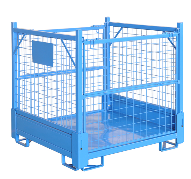 Collapsible Galvanized Steel Wire Mesh Container