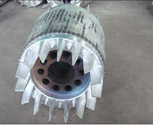 Industrial Rotor with Radial Fins