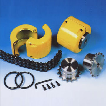 Chain Coupling Assembly with Split Cover