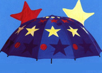 Decorative Star and Circle Umbrella