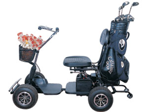 Single Rider Golf Cart with Swivel Seat