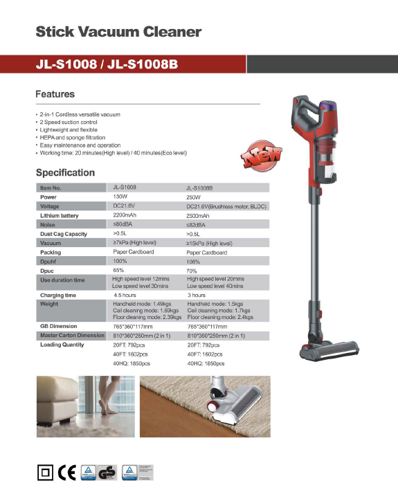 Cordless Stick Vacuum Cleaner