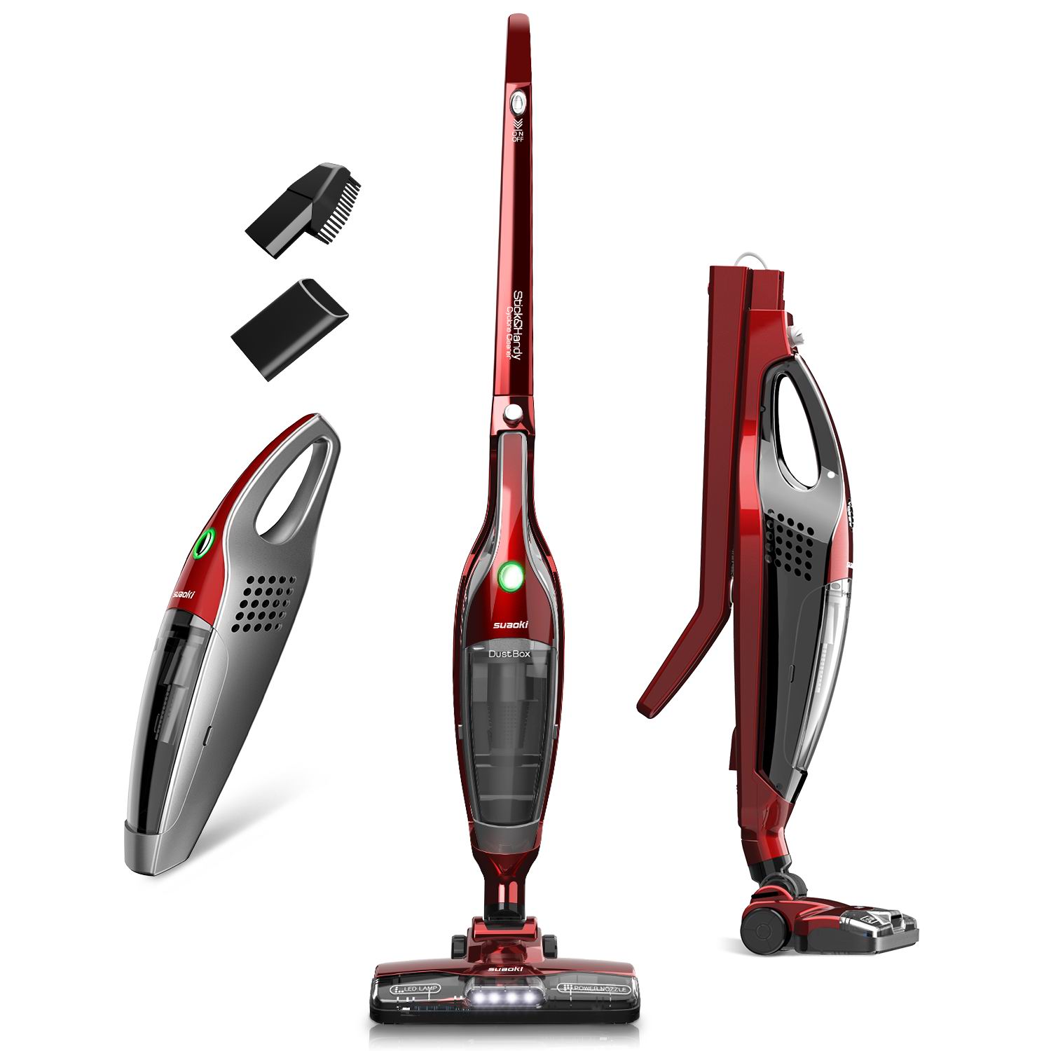 Cordless Stick Vacuum Cleaner with LED Light