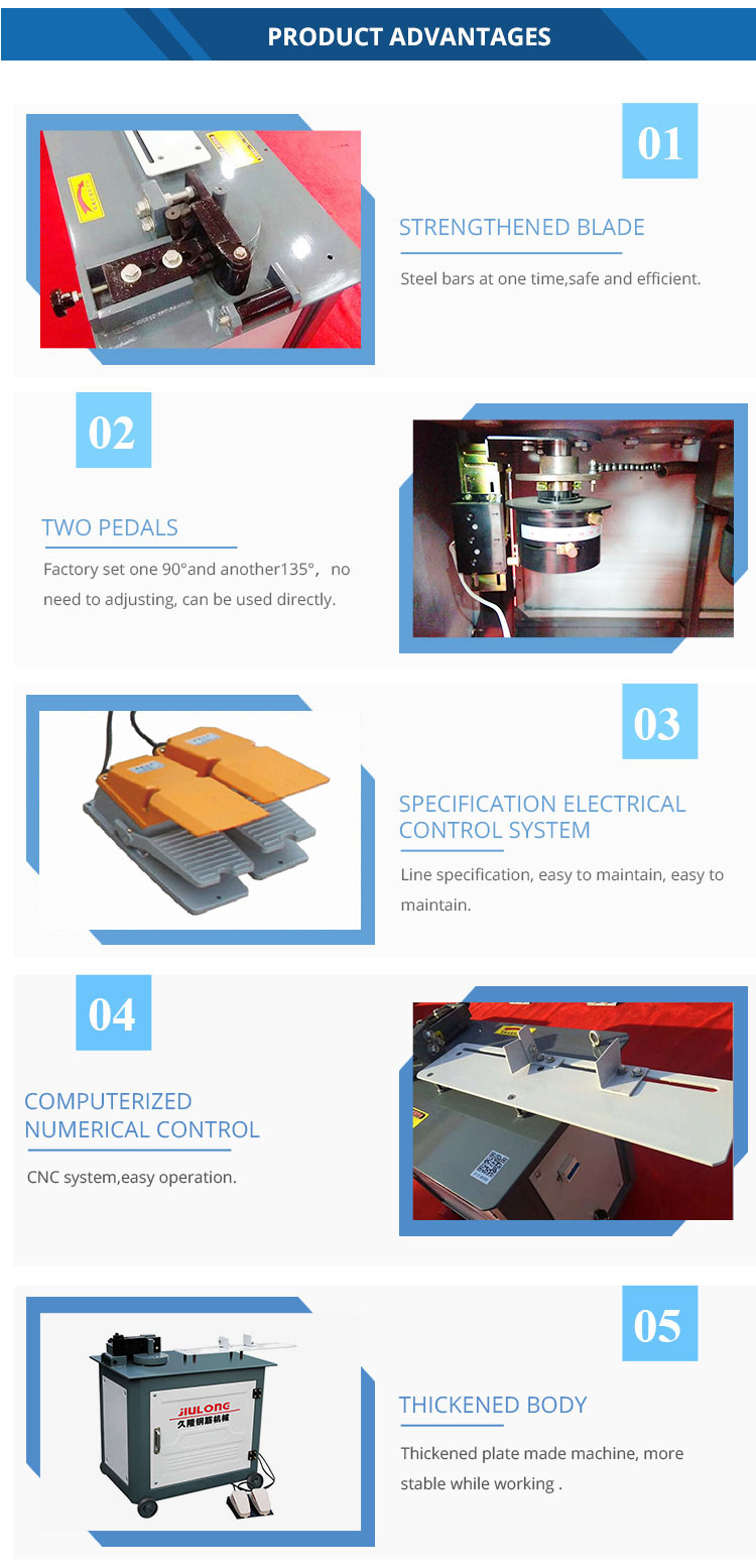 CNC Stirrup bending machine showing operation features