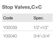HVAC Stop Valve with Copper Connections
