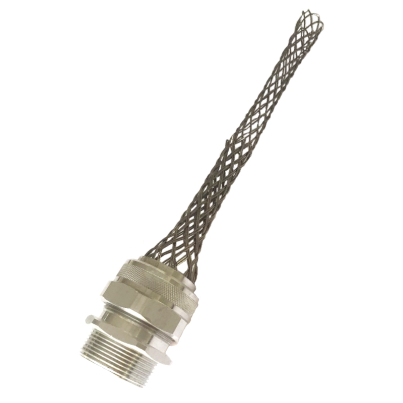 Straight male deluxe cord grip for cable strain relief