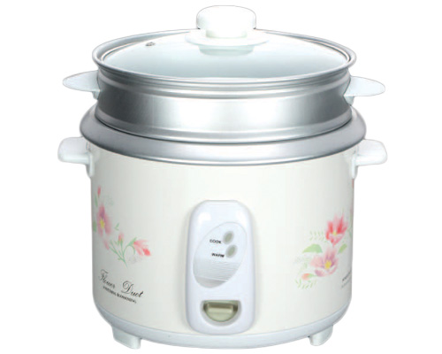 Electric Rice Cooker with Steamer Basket