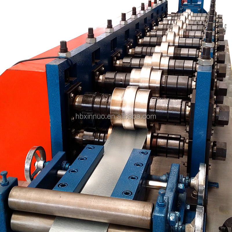 Side profile of the stud track roll forming production line