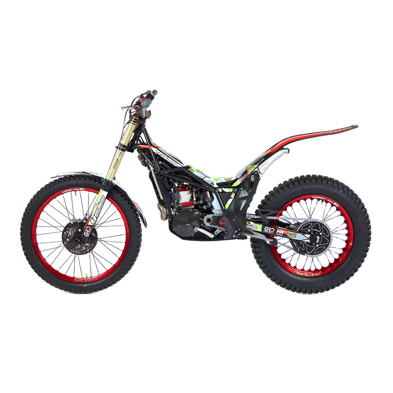 250cc trials motorcycle studio shot