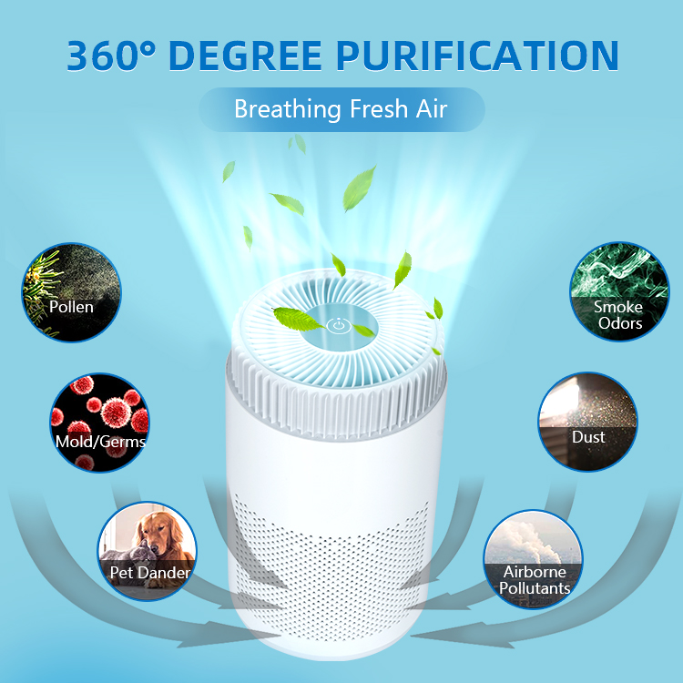 360 degree air purification diagram