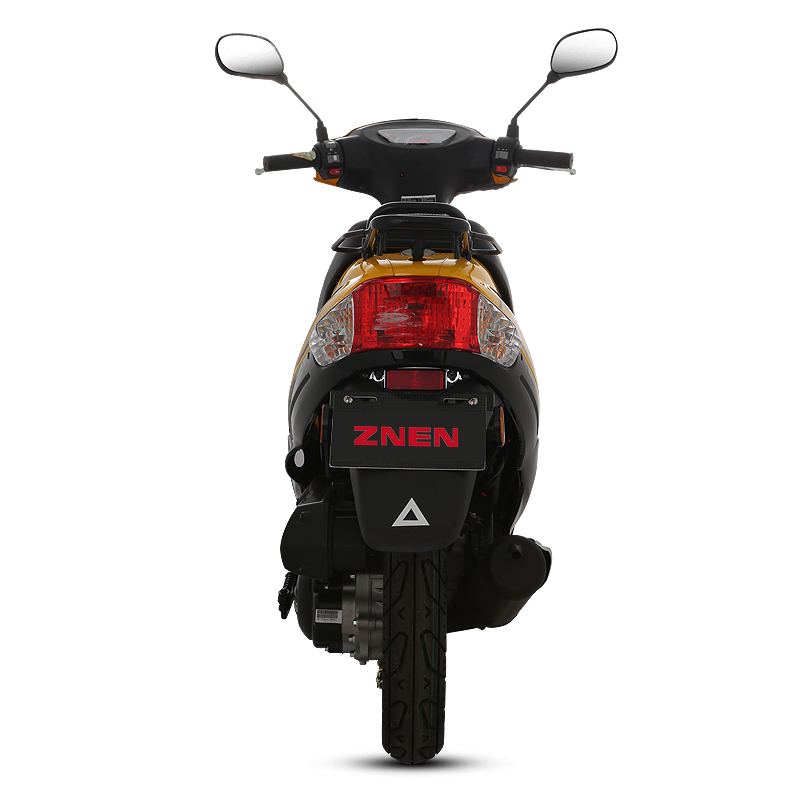Rear view of the scooter