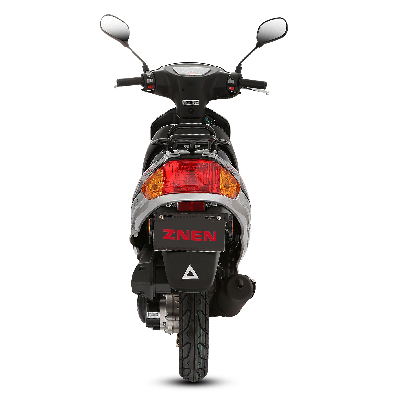 Rear view of the scooter