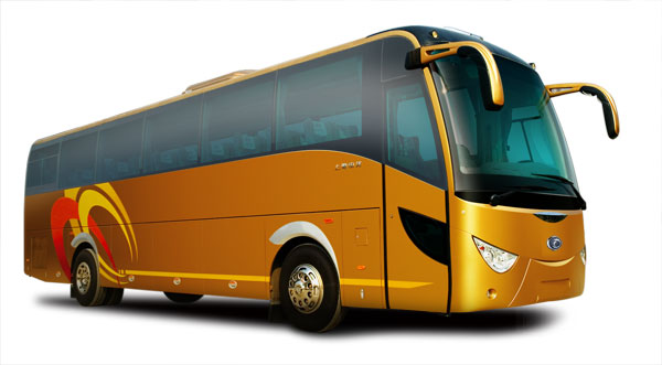 55-Seat Tourism Bus with 7.8L Diesel Engine