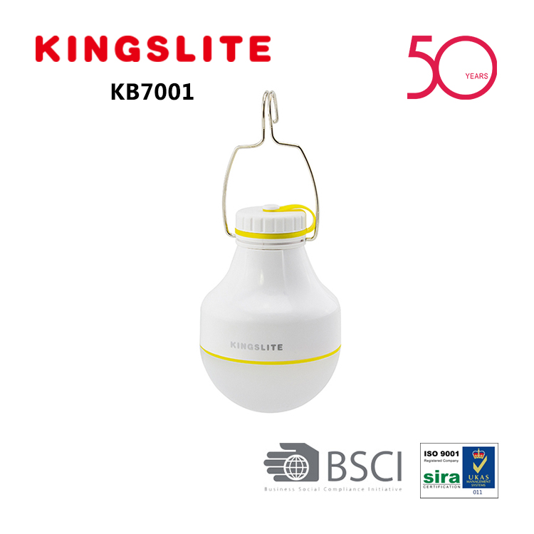 Super bright solar rechargeable 2W LED bulb light KB7001 - Image 2