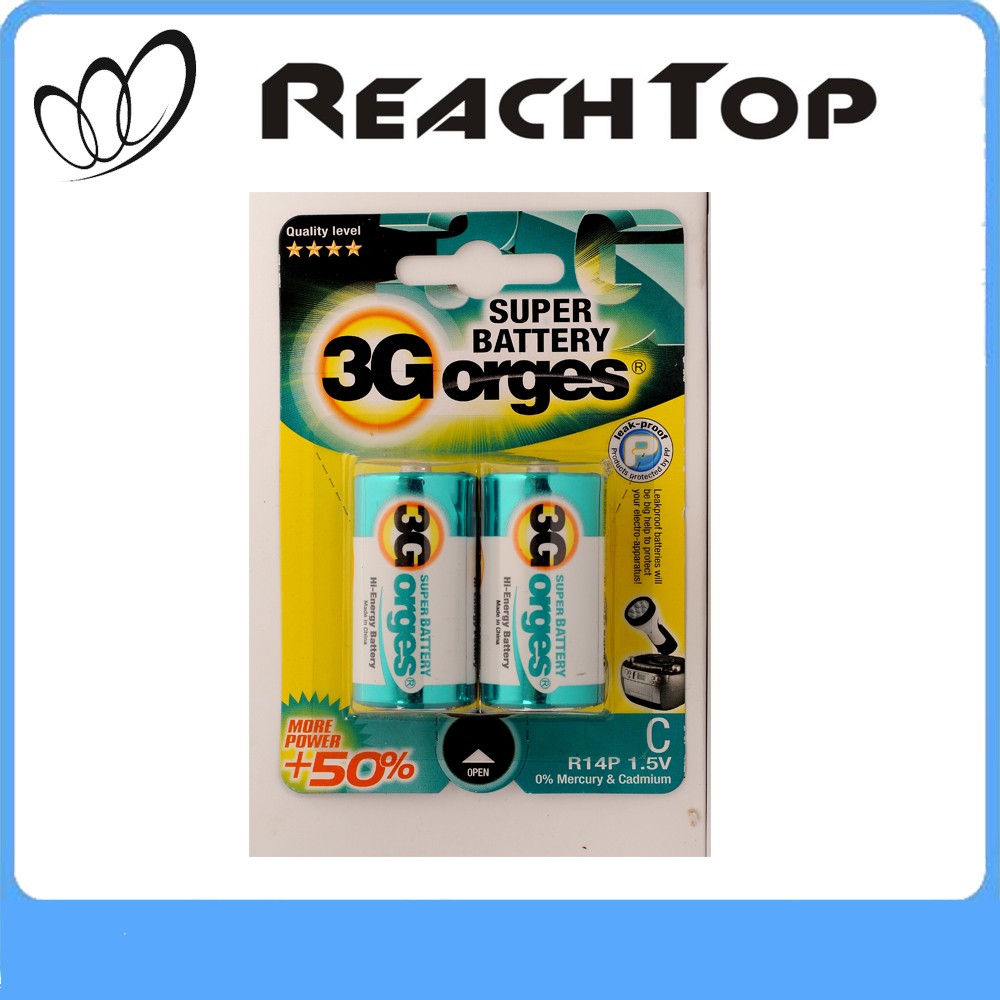 R14 UM-2 C Size 1.5V Dry Cell Battery