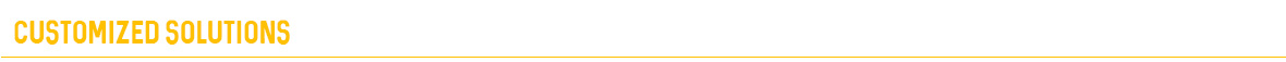 Customized solution text graphic