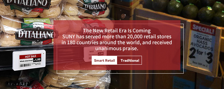 E-Ink digital price tags in a retail setting