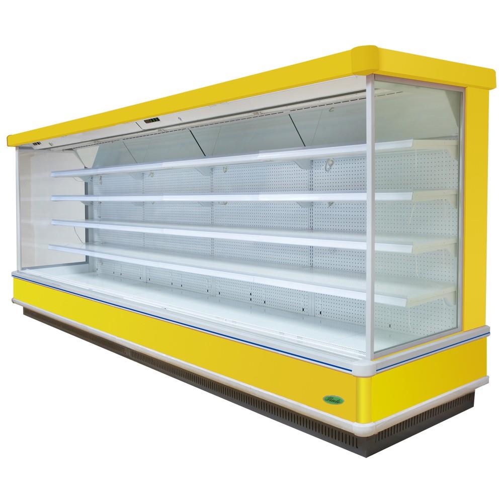 Supermarket Fruit and Vegetable Display Cooler Integrated Air Curtain Cabinet - Image 3