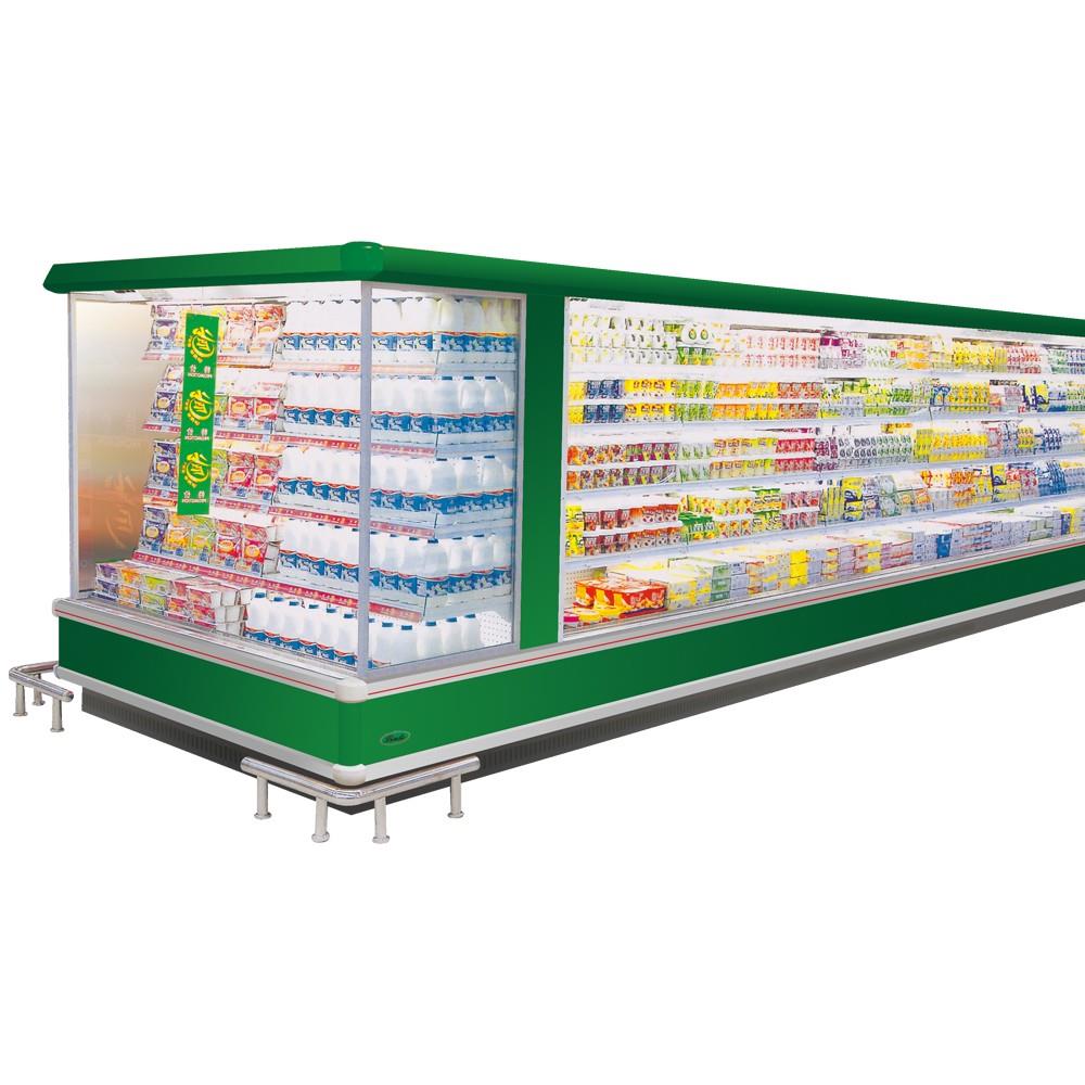 Supermarket Fruit and Vegetable Display Cooler Integrated Air Curtain Cabinet - Image 2