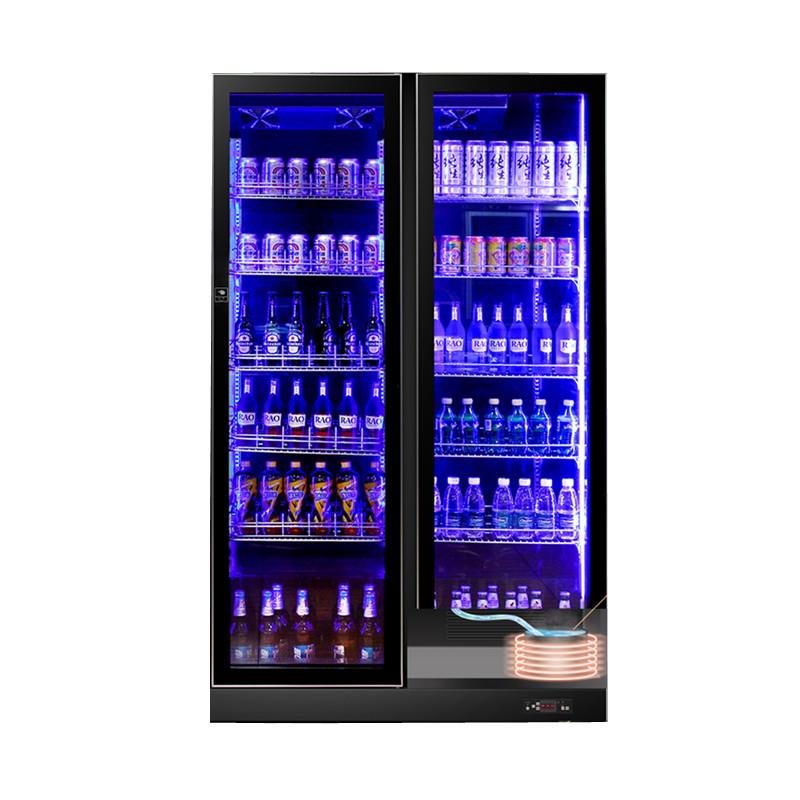 Supermarket OEM/ODM Commercial Beer Refrigerator Beverage Display Fridge Air-cooled Drink - Image 2