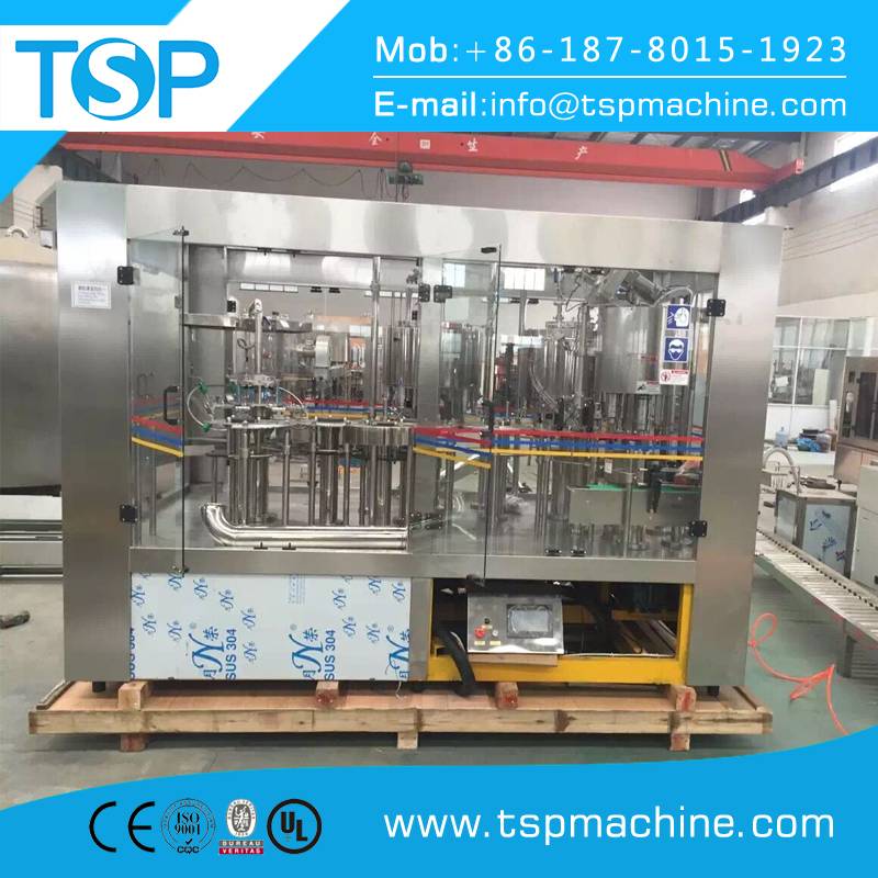 Mineral Water Bottling Machine, 3-in-1 Rinsing, Filling, Capping System