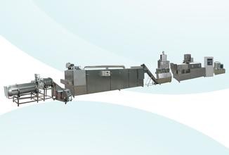 Diagram of the automated snack extrusion production process