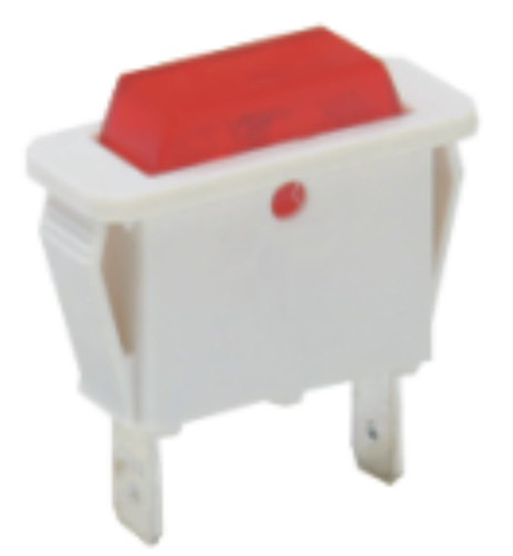 Panel Mount Rocker Switch with Red Actuator