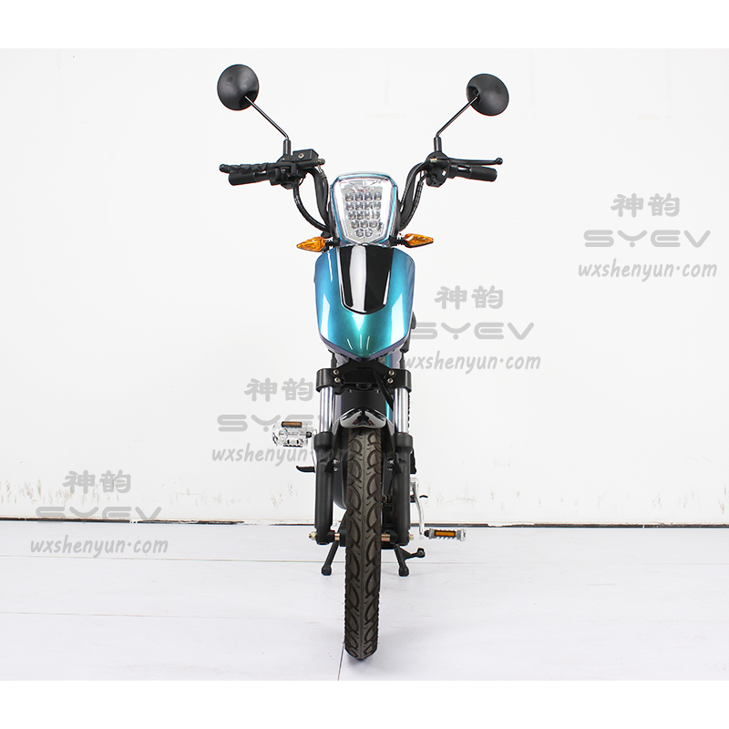 Electric Step-Through Moped with Disc Brakes