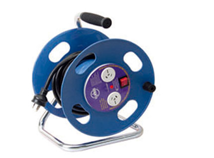 Extension Cord Reel with Three Outlets
