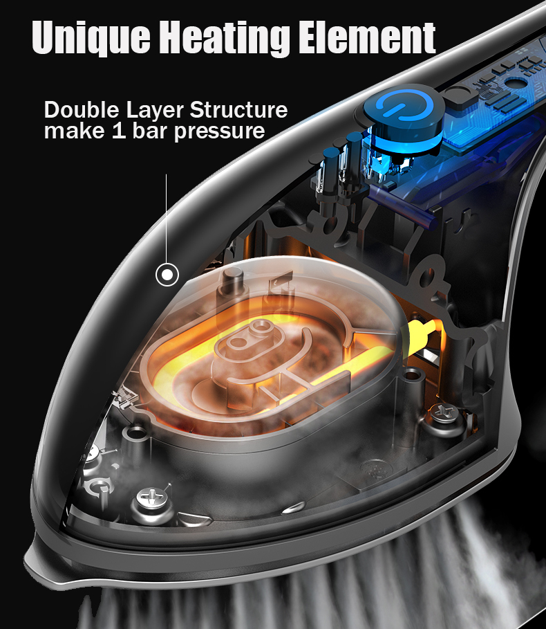 Internal structure showing heating element
