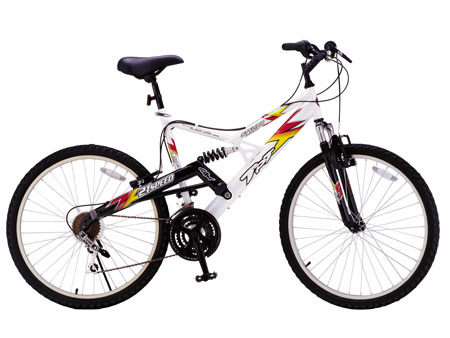 21-Speed Full Suspension Mountain Bike with Steel Frame