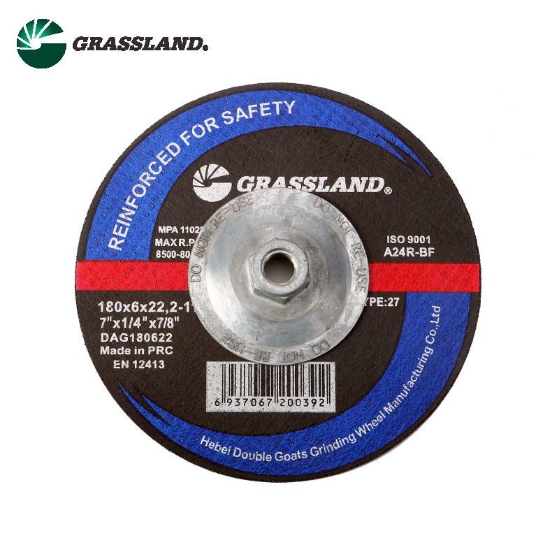 T27-7"X1/4"X7/8"-11 Metal Grinding disc with Hub - Image 2