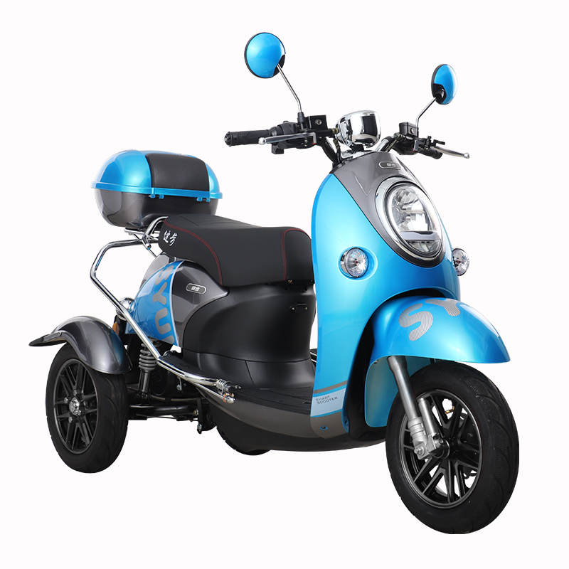 T412-3 500W 3 Wheels Electric Motorcycle Electric Tricycle with Rear Box - Image 3